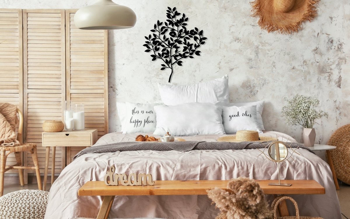 Living Room Metal Tree Wall Decor - BrossHome Metal Wall Art