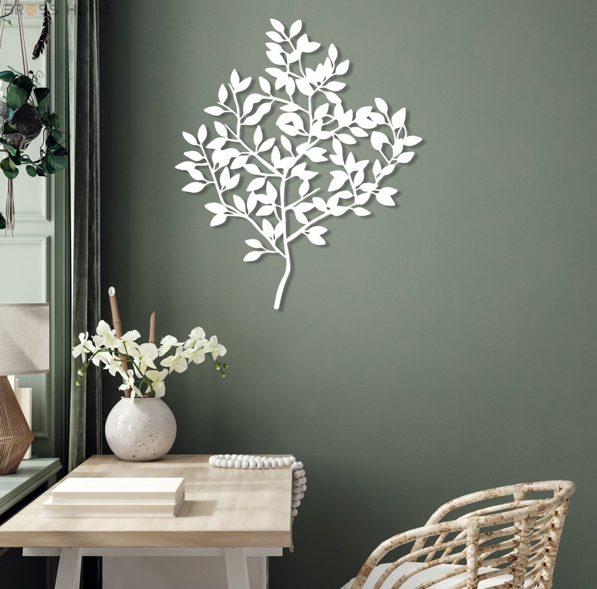 Living Room Metal Tree Wall Decor - BrossHome Metal Wall Art