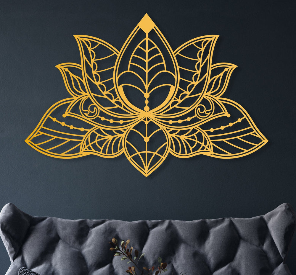 Lotus Metal Wall Art - BrossHome