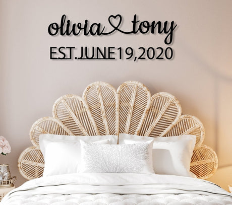 Master Bedroom Signs Above Bed - BrossHome Metal Wall Art