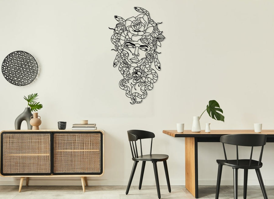 Medusa Metal Wall Art - BrossHome Metal Wall Art