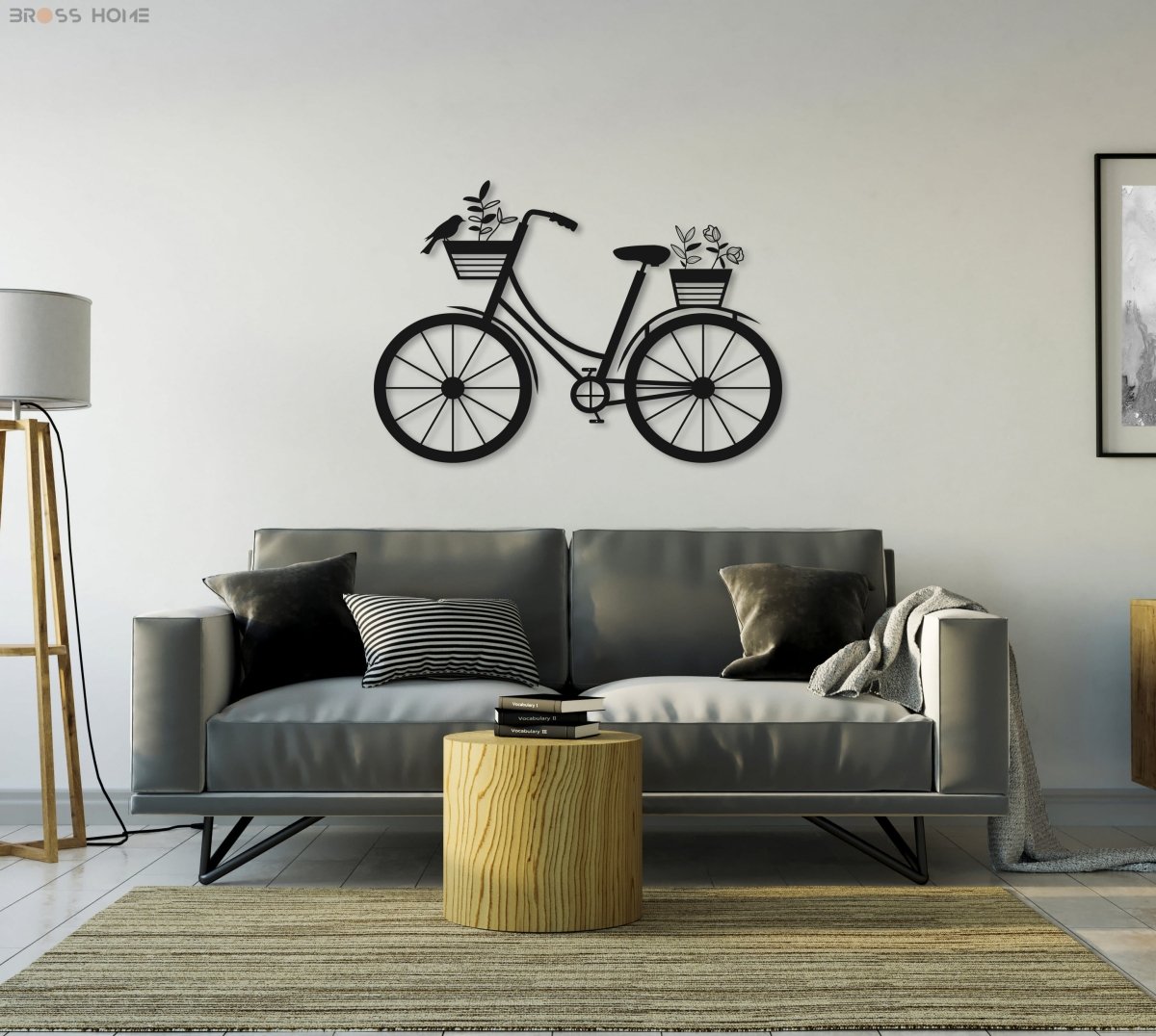 Metal Bike Wall Decor - BrossHome Metal Wall Art