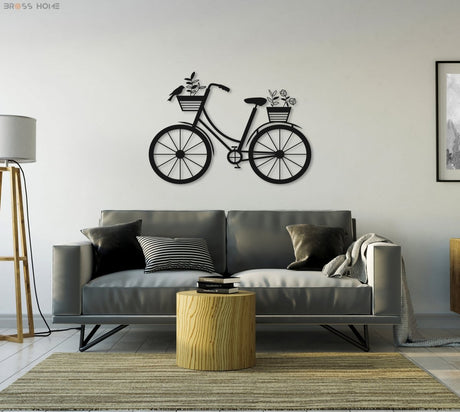 Metal Bike Wall Decor - BrossHome Metal Wall Art