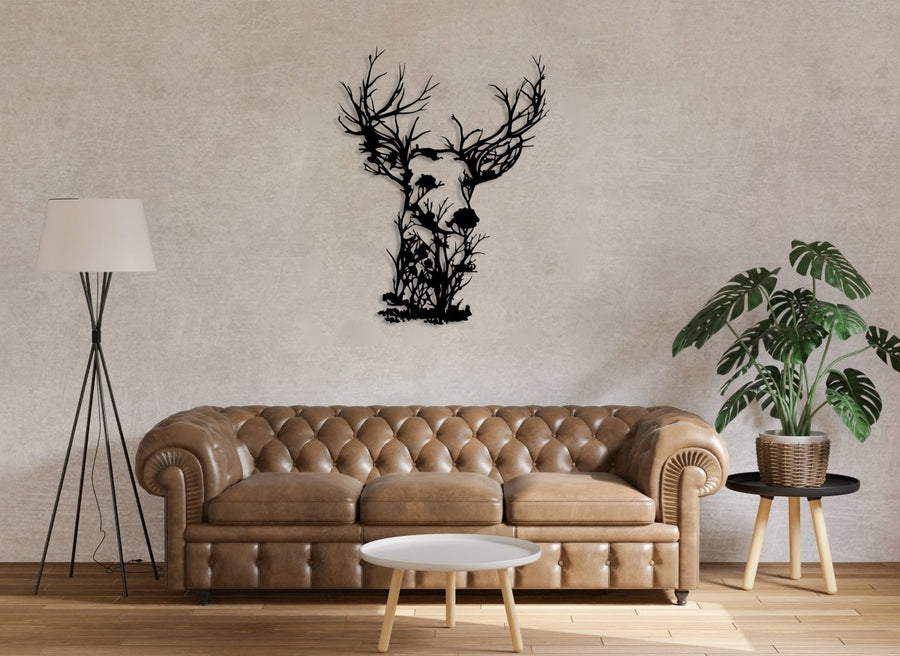 Metal Deer Wall Art - BrossHome Metal Wall Art
