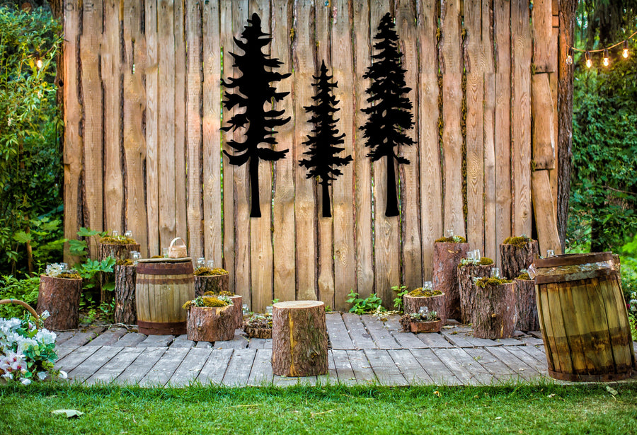 Metal Pine Tree Wall Art (Set Of 3) - 5
