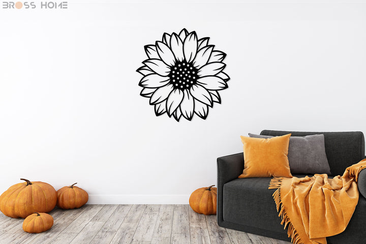Metal Sunflower Wall Art - BrossHome