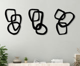 Minimalist Living Room Wall Decor (Set of 3) - BrossHome Metal Wall Art