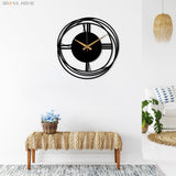 Minimalist Wall Clock - BrossHome Metal Wall Art