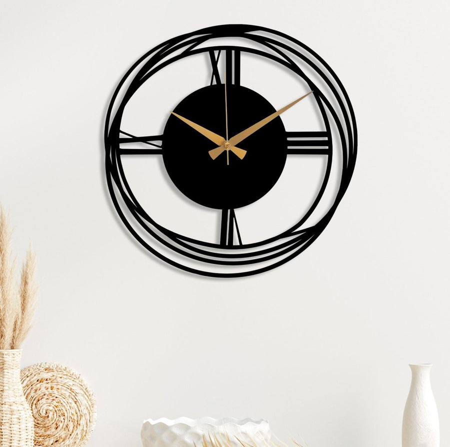 Minimalist Wall Clock - BrossHome Metal Wall Art