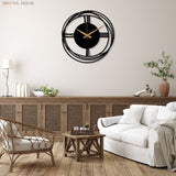 Minimalist Wall Clock - BrossHome Metal Wall Art