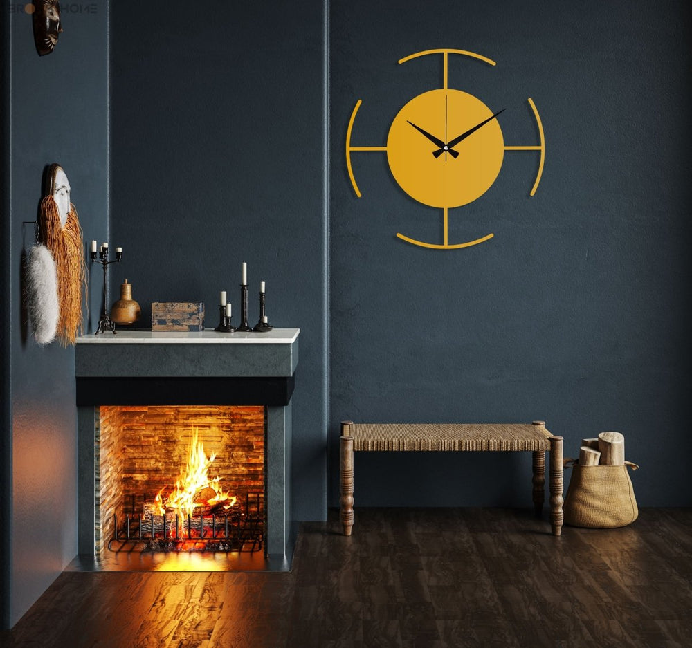 Modern Designer Wall Clock - BrossHome Metal Wall Art