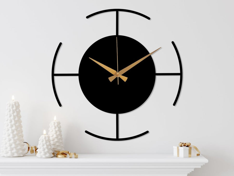 Modern Designer Wall Clock - BrossHome Metal Wall Art