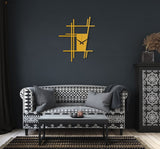 Modern Living Room Metal Wall Clock - BrossHome Metal Wall Art