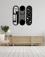 Modern Metal Wall Decor Set Of 3 - BrossHome Metal Wall Art