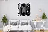 Modern Metal Wall Decor Set Of 3 - BrossHome Metal Wall Art