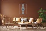 Modern Rectangle Wall Clock - BrossHome Metal Wall Art