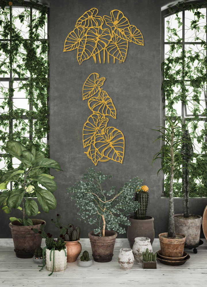 Monstera Leaf Metal Wall Art - BrossHome