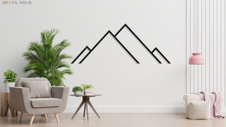 Mountain Metal Art - BrossHome Metal Wall Art