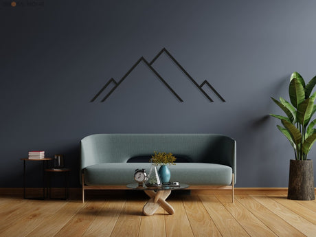 Mountain Metal Art - BrossHome Metal Wall Art