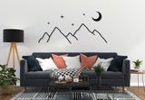 Mountain Moon Star Metal Wall Art - BrossHome Metal Wall Art