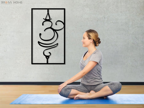 Om Symbol Wall Decor - BrossHome Metal Wall Art