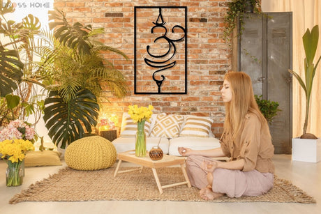 Om Symbol Wall Decor - BrossHome Metal Wall Art