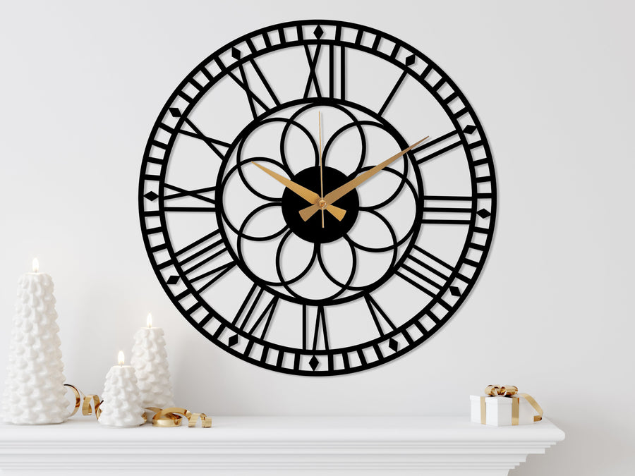 Oversize Metal Wall Clock - 1