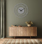 Oversized Metal Wall Clock - BrossHome Metal Wall Art