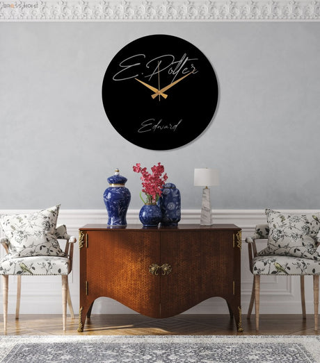 Personalized Metal Wall Clock - BrossHome Metal Wall Art
