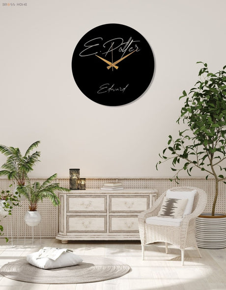 Personalized Metal Wall Clock - BrossHome Metal Wall Art