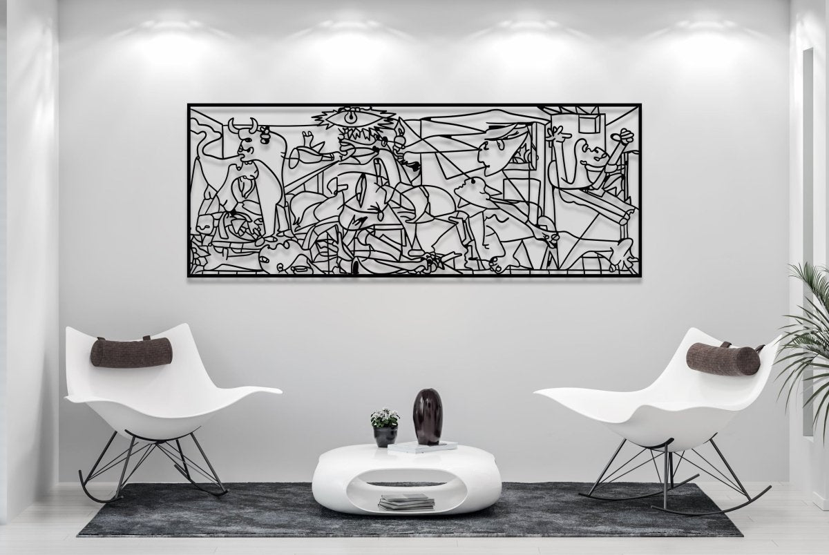 Picasso Guernica Metal Wall Decor - BrossHome Metal Wall Art