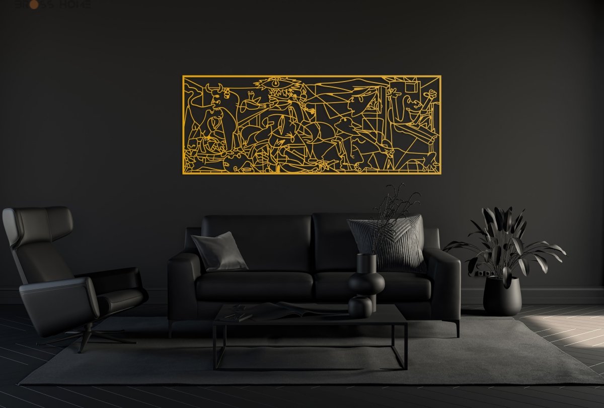 Picasso Guernica Metal Wall Decor - BrossHome Metal Wall Art