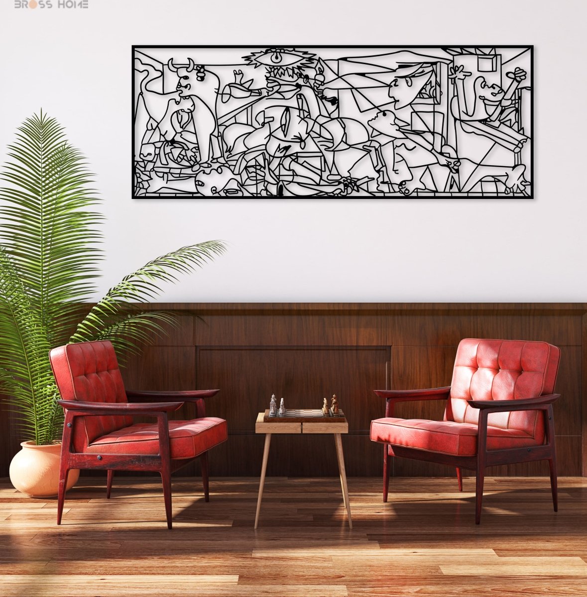 Picasso Guernica Metal Wall Decor - BrossHome Metal Wall Art