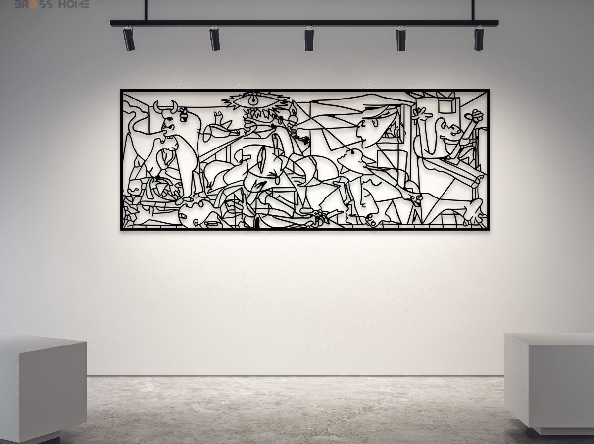 Picasso Guernica Metal Wall Decor - BrossHome Metal Wall Art