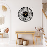 Poppy Flower Metal Wall Clock - BrossHome Metal Wall Art