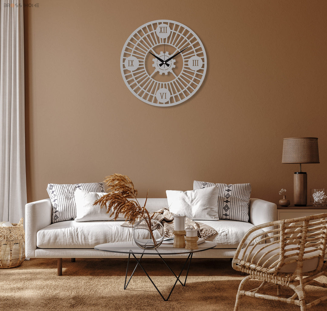 Roman Numeral Wall Clock - BrossHome