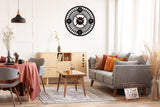 Roman Numeral Wall Clock - BrossHome Metal Wall Art
