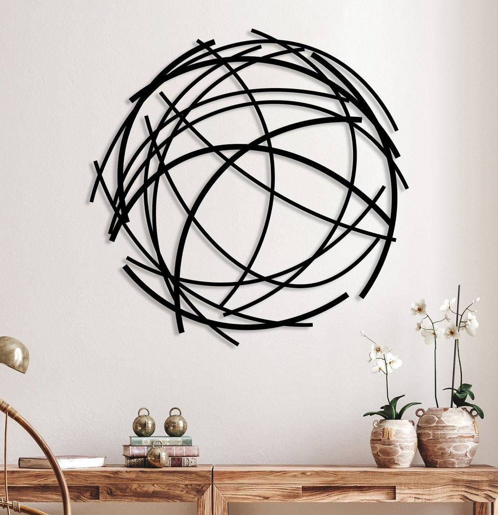 Round Abstract Wall Art - BrossHome