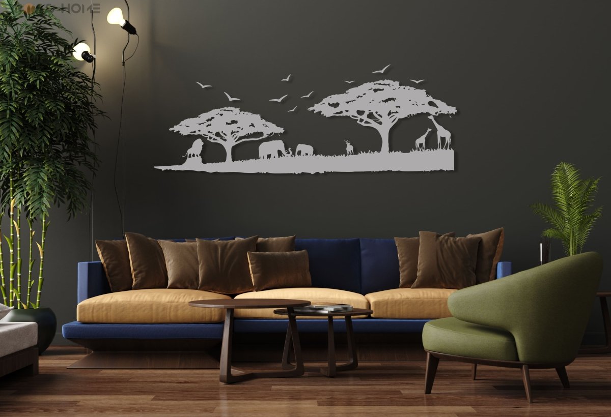 Safari Animal Wall Decor - BrossHome Metal Wall Art