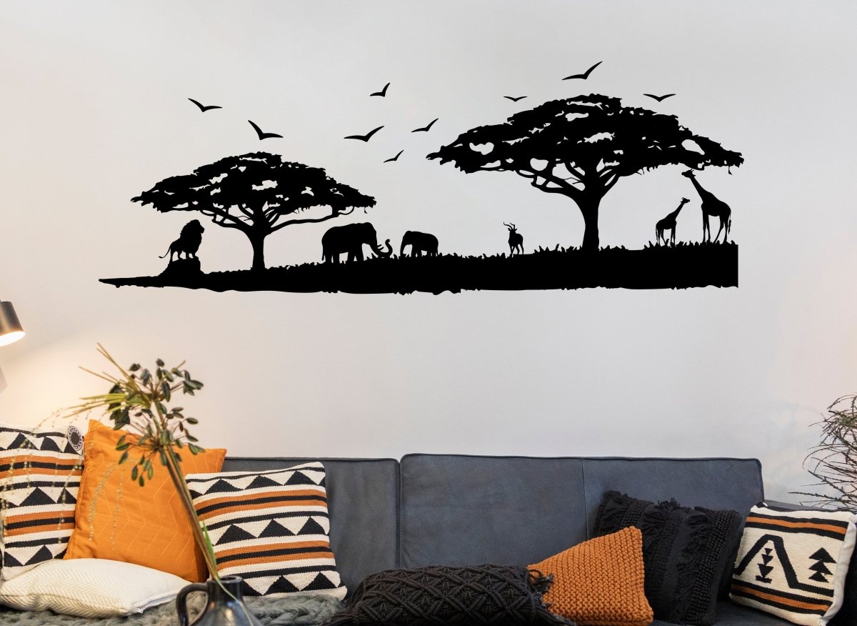 Safari Animal Wall Decor - BrossHome Metal Wall Art