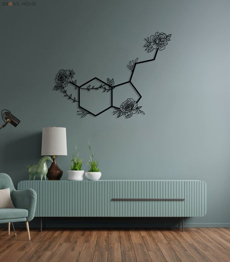 Serotonin Metal Wall Art - BrossHome Metal Wall Art