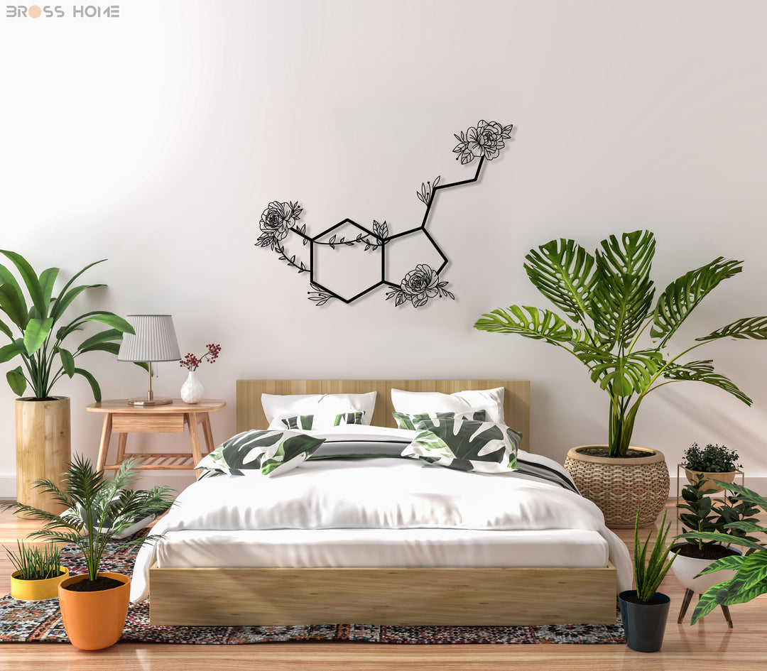Serotonin Metal Wall Art - BrossHome