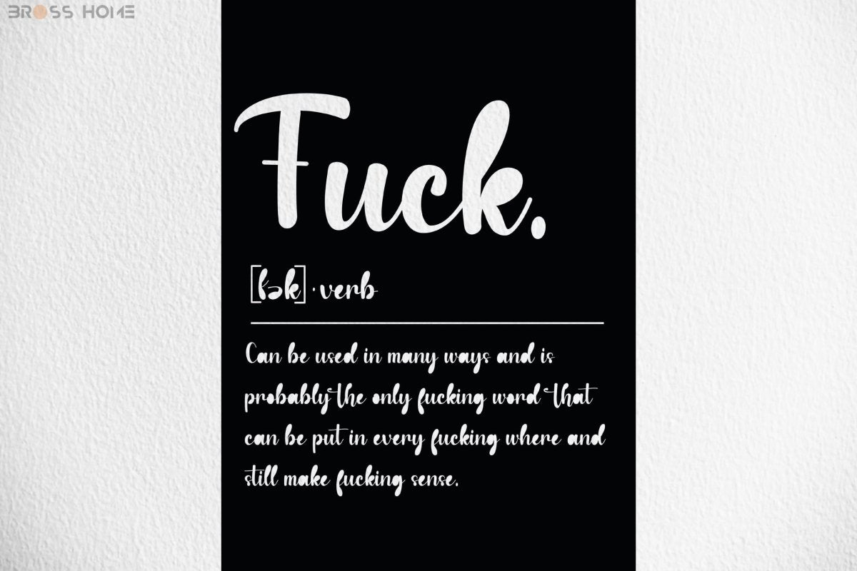 Slang Dictionary Quote Metal Wall Decor - BrossHome Metal Wall Art