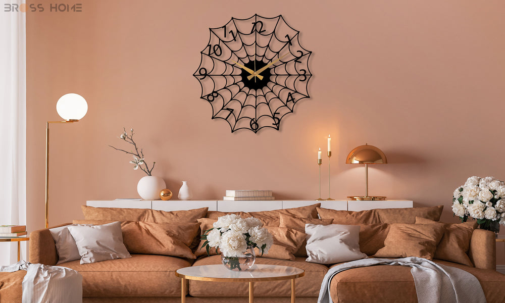 Spider Web Wall Clock - BrossHome