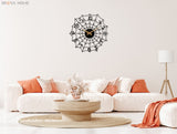 Spider Web Wall Clock - BrossHome Metal Wall Art