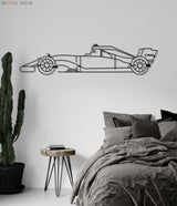 Sport Racing Car Silhouette Wall Art - BrossHome Metal Wall Art