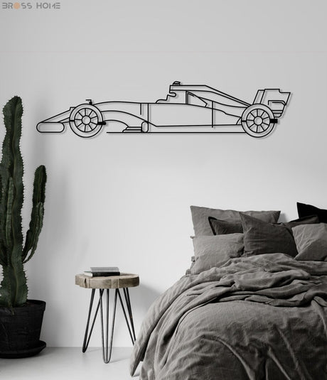Sport Racing Car Silhouette Wall Art - BrossHome Metal Wall Art