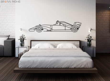 Sport Racing Car Silhouette Wall Art - BrossHome Metal Wall Art