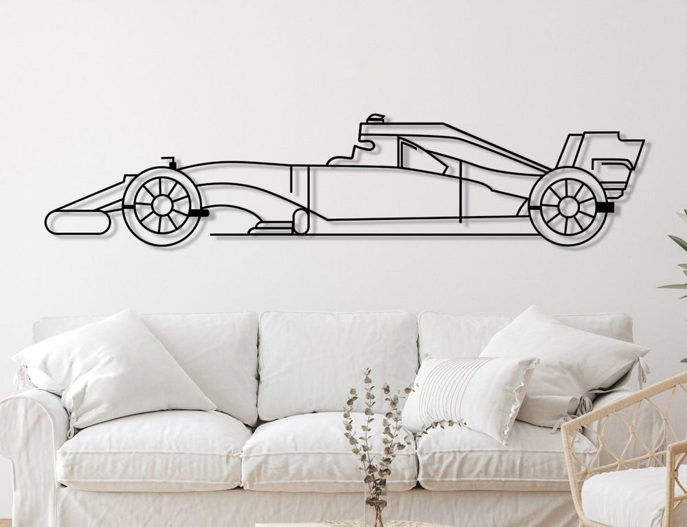 Sport Racing Car Silhouette Wall Art - BrossHome Metal Wall Art