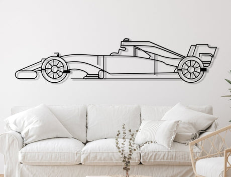 Sport Racing Car Silhouette Wall Art - BrossHome Metal Wall Art